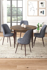 Conjunto de mesa de jantar e cadeiras (5 peças)-Tor-Barroco
Fumaça