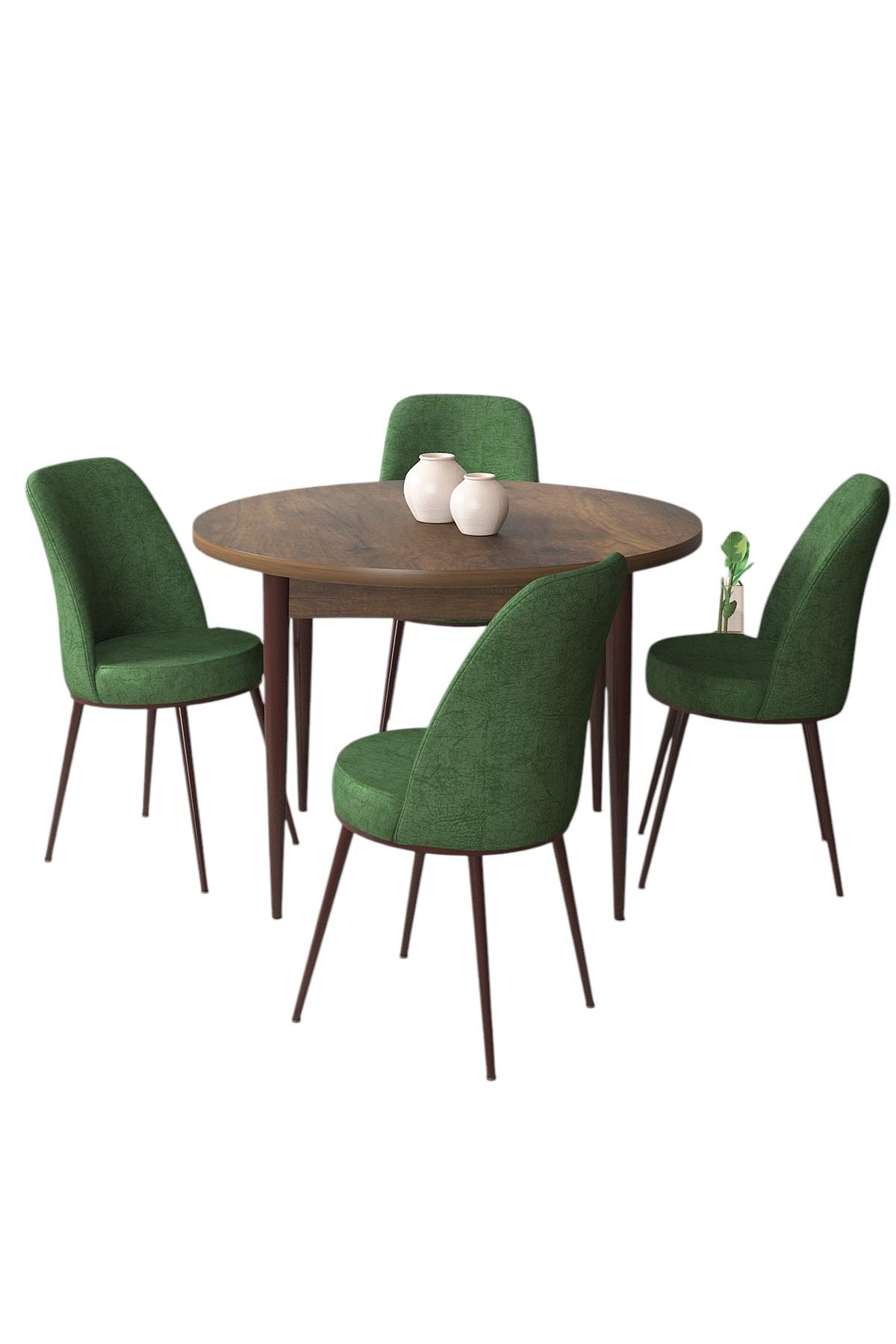 Conjunto de mesa de jantar e cadeiras (5 peças)-Tor-Barroco
Cáqui
