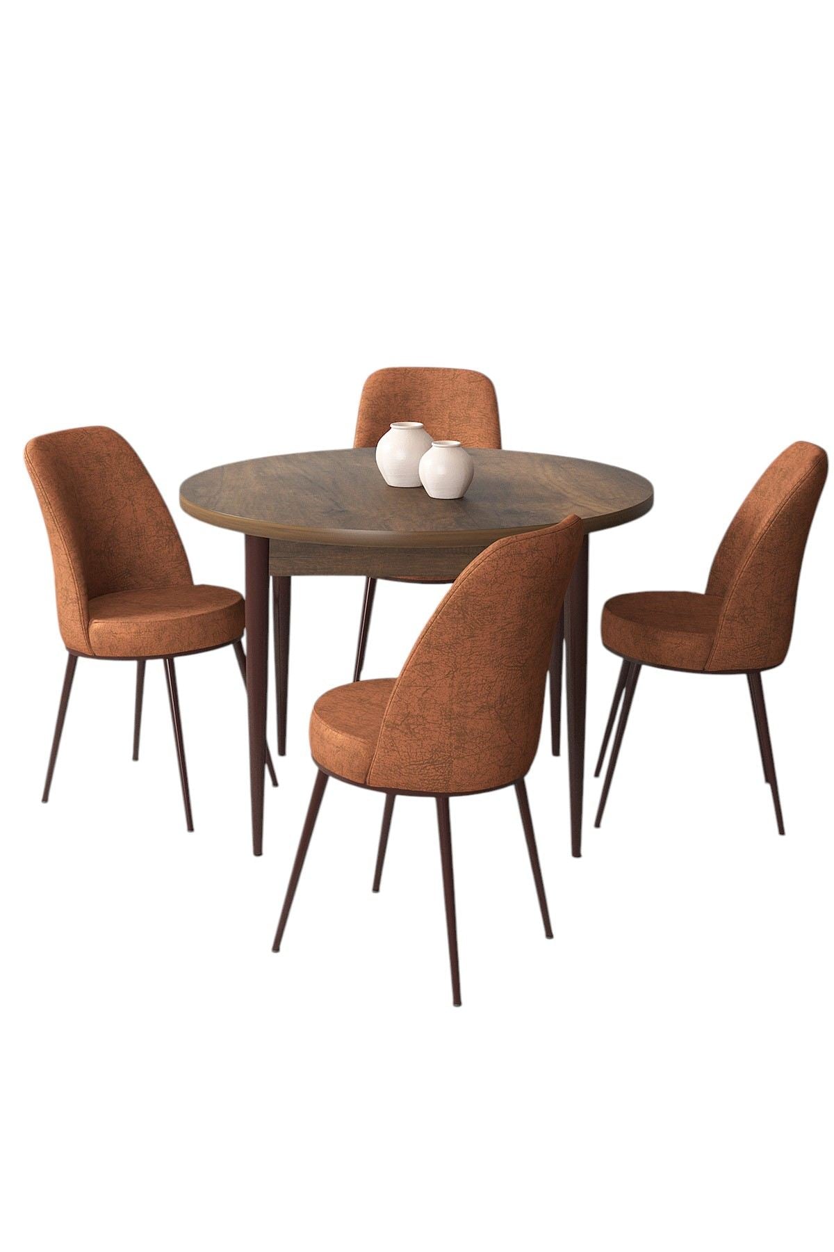 Conjunto de mesa de jantar e cadeiras (5 peças)-Tor-Barroco
Azulejo Vermelho