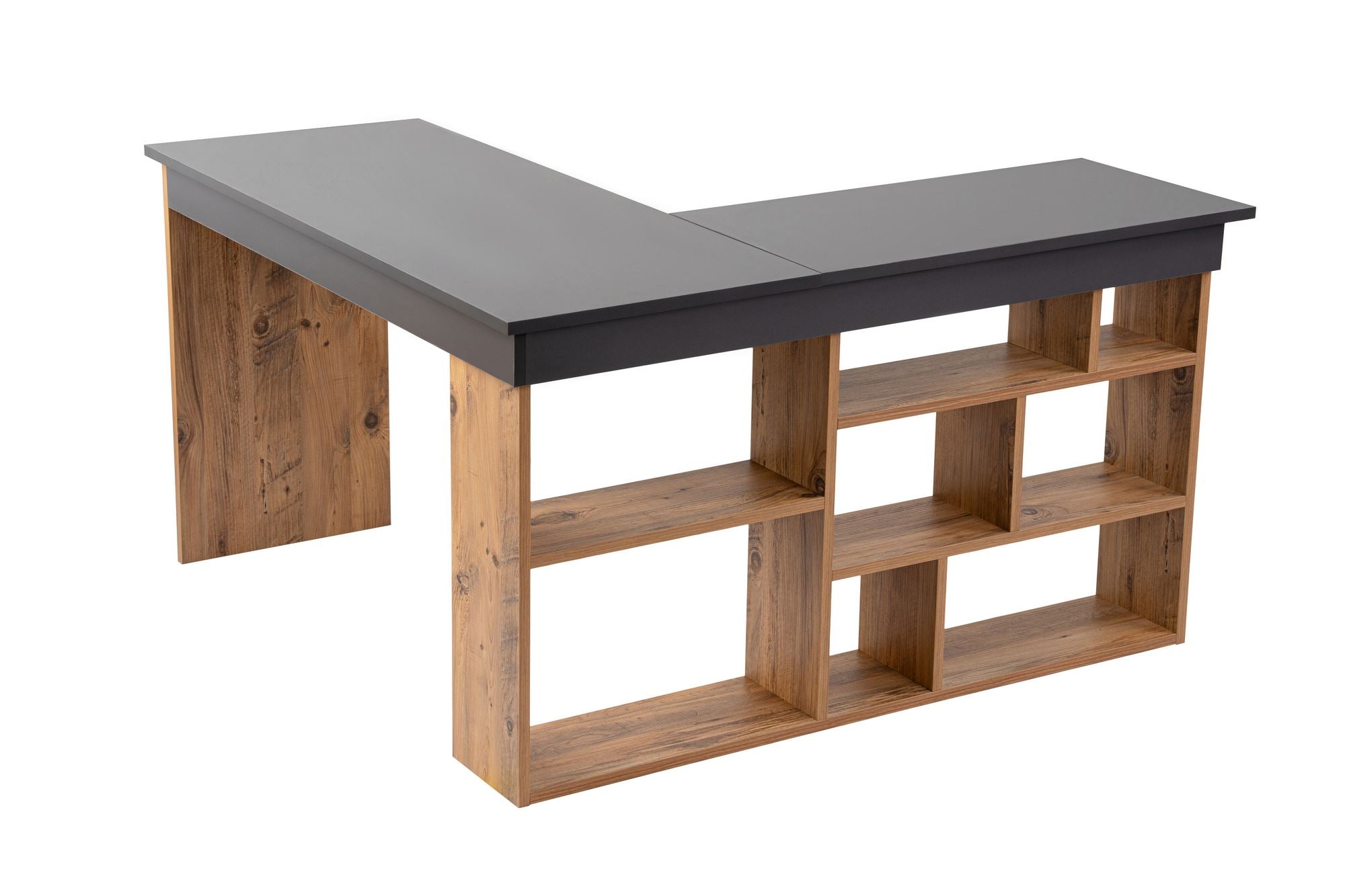 Secretária Vesper Anthracite Pine - Design Premium Portugal