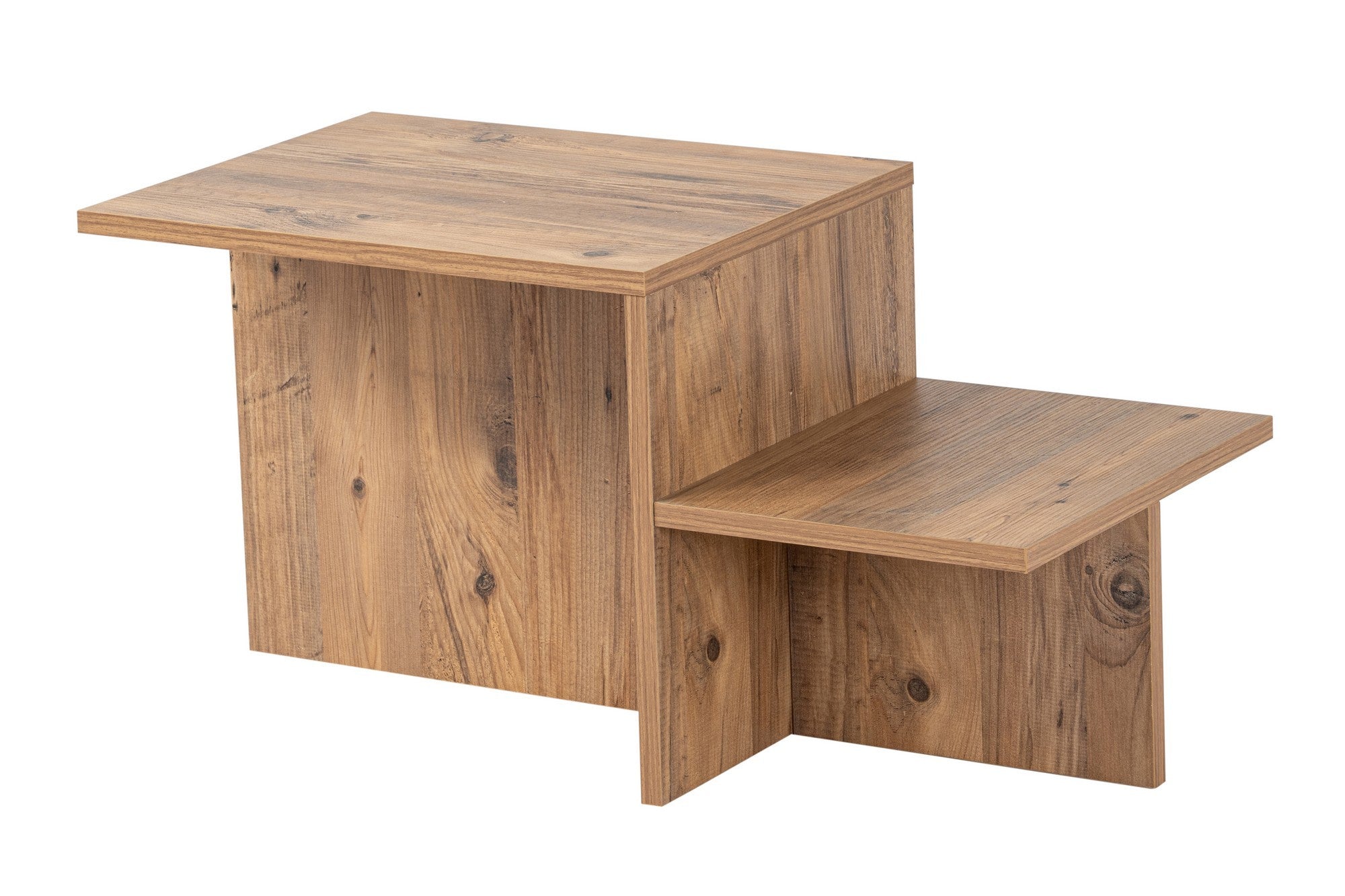 Mesa de Centro Elegante, Pinho Atlântico, 80 x 40 x 40 cm | Painel de Partículas 100% Revestido com Melamina, 18 mm de Espessura | Perfeita para Salas de Estar e Espaços Modernos