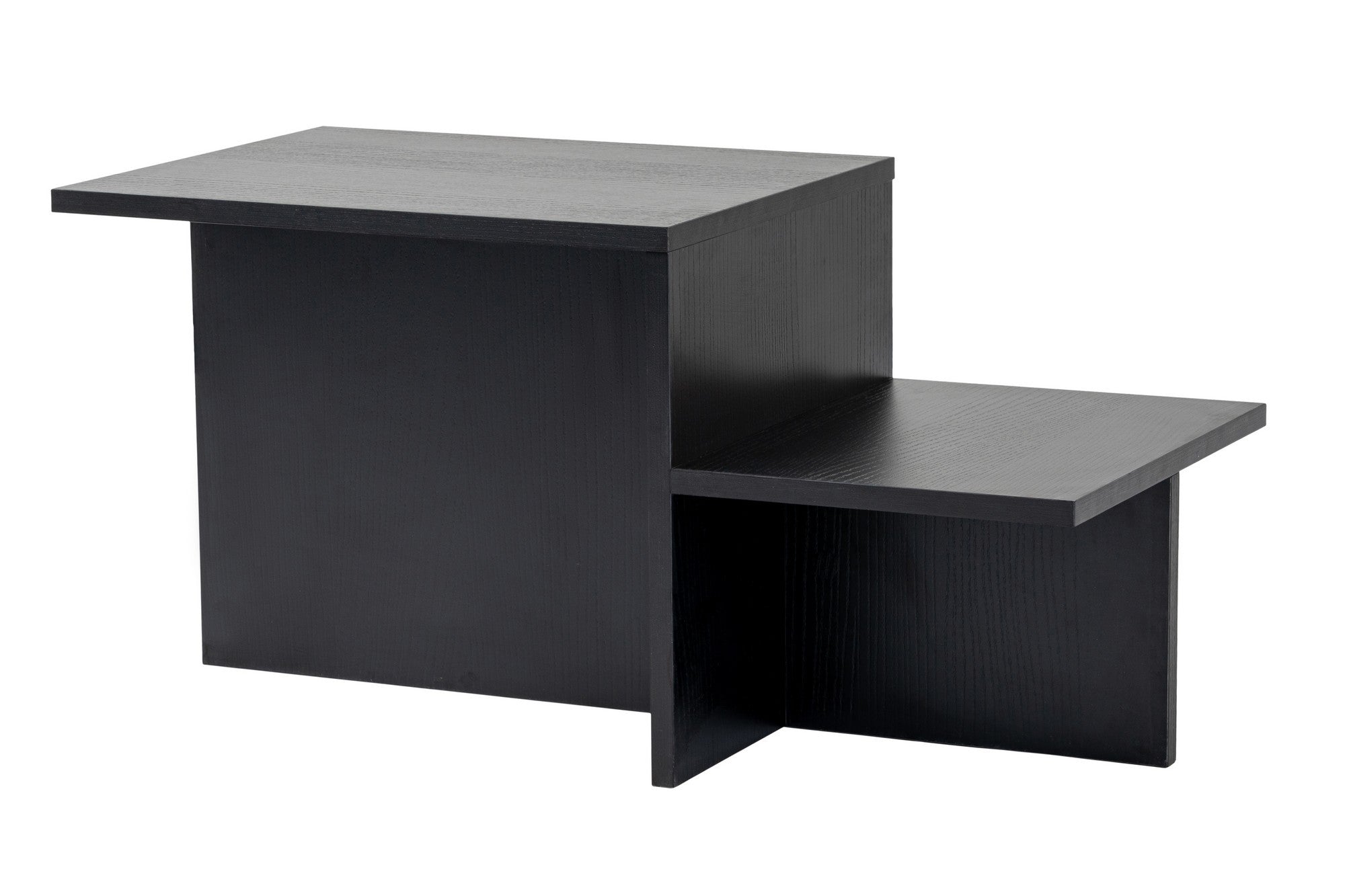 Mesa de Centro Preta Elegante, 80 x 40 x 40 cm | Painel de Partículas 100% Revestido em Melamina, 18 mm de Espessura | Design Moderno para Sala de Estar e Lounge