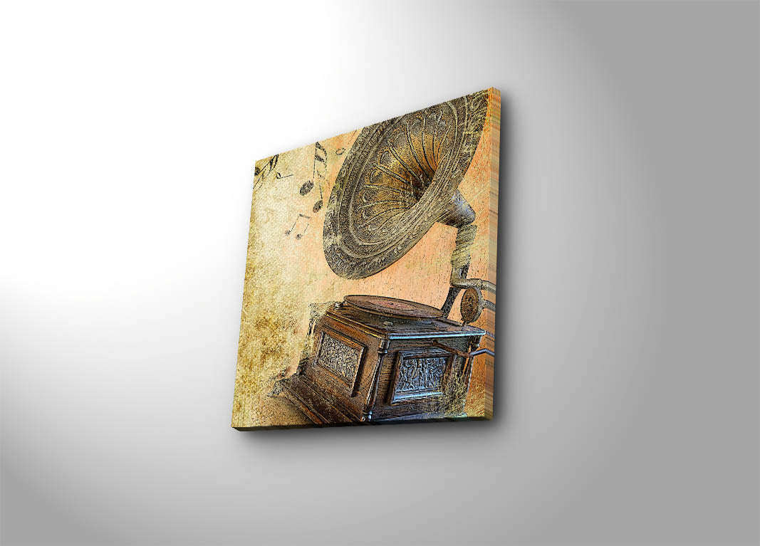 Tela Decorativa Multicolor 45x45 cm em Camurça 100% com Moldura de Madeira 3 cm – 4545K-1