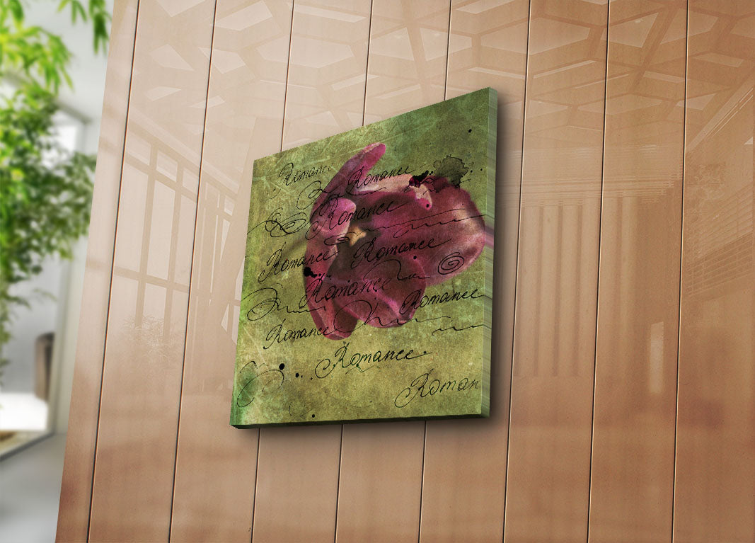 Tela Decorativa Multicolorida 45x45 cm | Camurça 100% | Moldura de Madeira 3 cm – 4545K-2