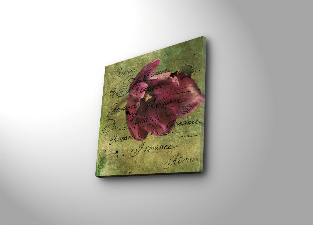 Tela Decorativa Multicolorida 45x45 cm | Camurça 100% | Moldura de Madeira 3 cm – 4545K-2