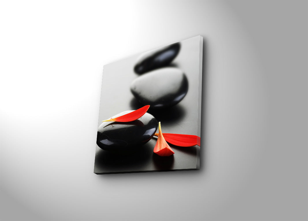 Quadro Decorativo em Tela Suede 100% 45x45 cm Multicolor com Moldura de Madeira 3 cm – 4545K-3