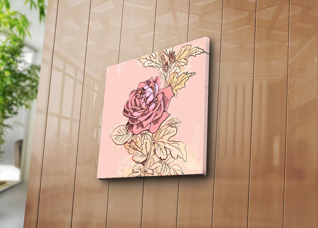 Tela Decorativa Multicolor 45 x 45 cm em Suede 100% com Moldura de Madeira 3 cm – 4545K-5 (242BNZ1205)