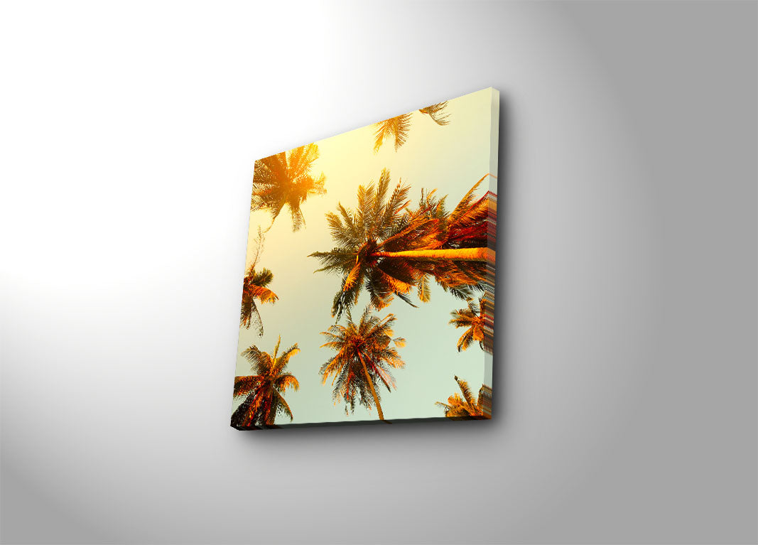 Tela Decorativa Multicolor 45x45 cm em Suede 100% com Moldura de Madeira (3 cm)