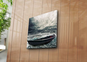 Quadro Decorativo em Tela Suede Multicolor 45x45 cm com Moldura de Madeira 3 cm – 4545K-9