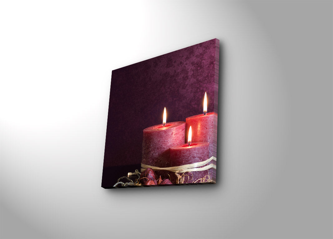 Tela Decorativa Multicolor 45x45 cm em Camurça 100% com Moldura de Madeira 3 cm – 4545K-10