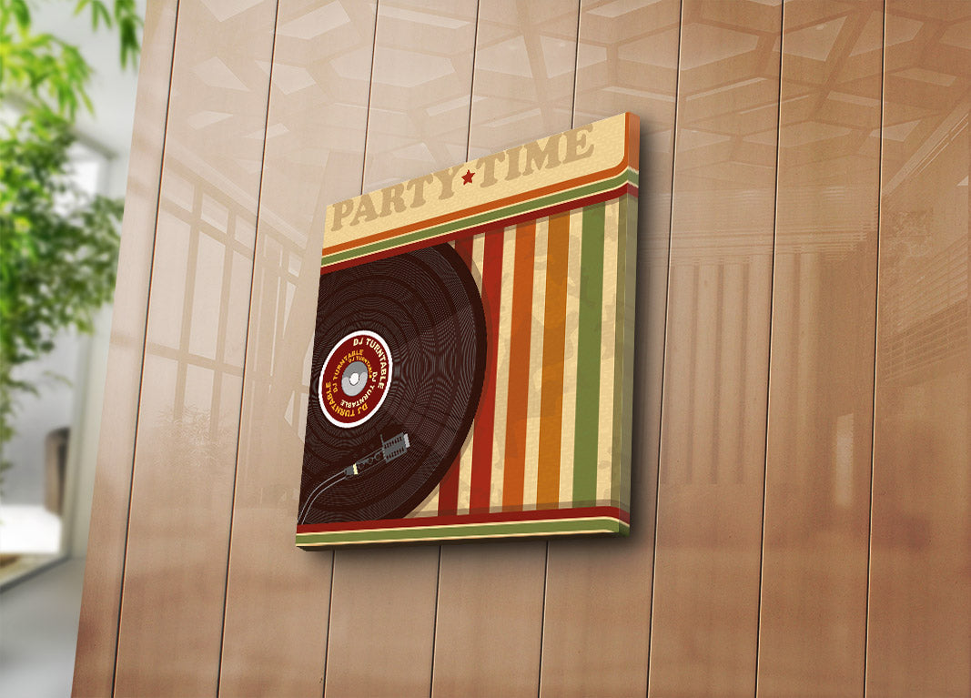 Tela Decorativa Multicolor 45x45 cm – Canvas de Camurça 100% com Moldura de Madeira 3 cm (4545K-14)