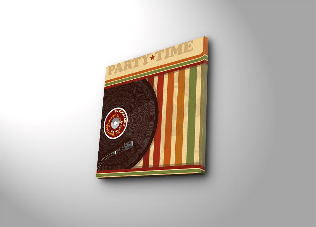 Tela Decorativa Multicolor 45x45 cm – Canvas de Camurça 100% com Moldura de Madeira 3 cm (4545K-14)