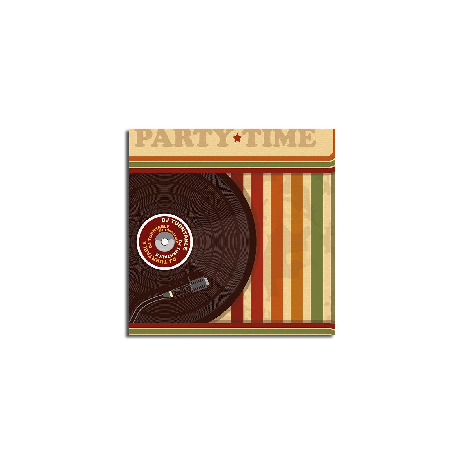 Tela Decorativa Multicolor 45x45 cm – Canvas de Camurça 100% com Moldura de Madeira 3 cm (4545K-14)