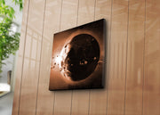 Quadro Decorativo em Tela Suede Multicolor 45x45 cm com Moldura de Madeira 3 cm | 4545K-17