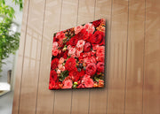 Tela Decorativa Multicolor 45x45 cm em Camurça (100%) com Moldura de Madeira 3 cm – Modelo 4545K-21 | 242BNZ1221