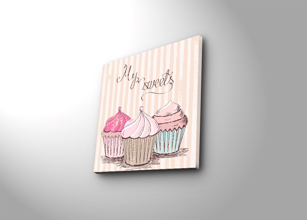 Tela Decorativa Multicolor 45 x 45 cm em Camurça 100% com Moldura de Madeira 3 cm – 4545K-25