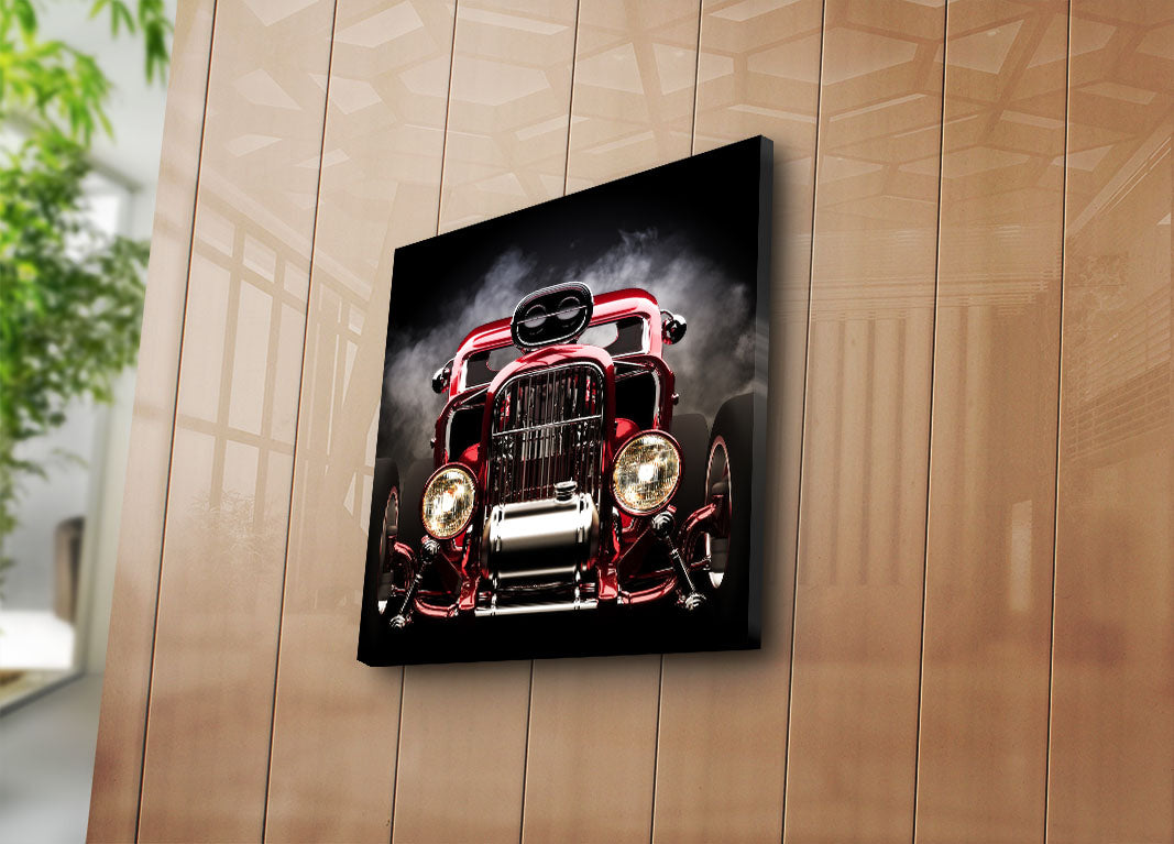 Quadro em Tela Decorativa Multicolor 45x45 cm, Canvas Suede 100% com Moldura de Madeira 3 cm – 4545K-26