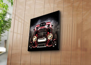 Quadro em Tela Decorativa Multicolor 45x45 cm, Canvas Suede 100% com Moldura de Madeira 3 cm – 4545K-26