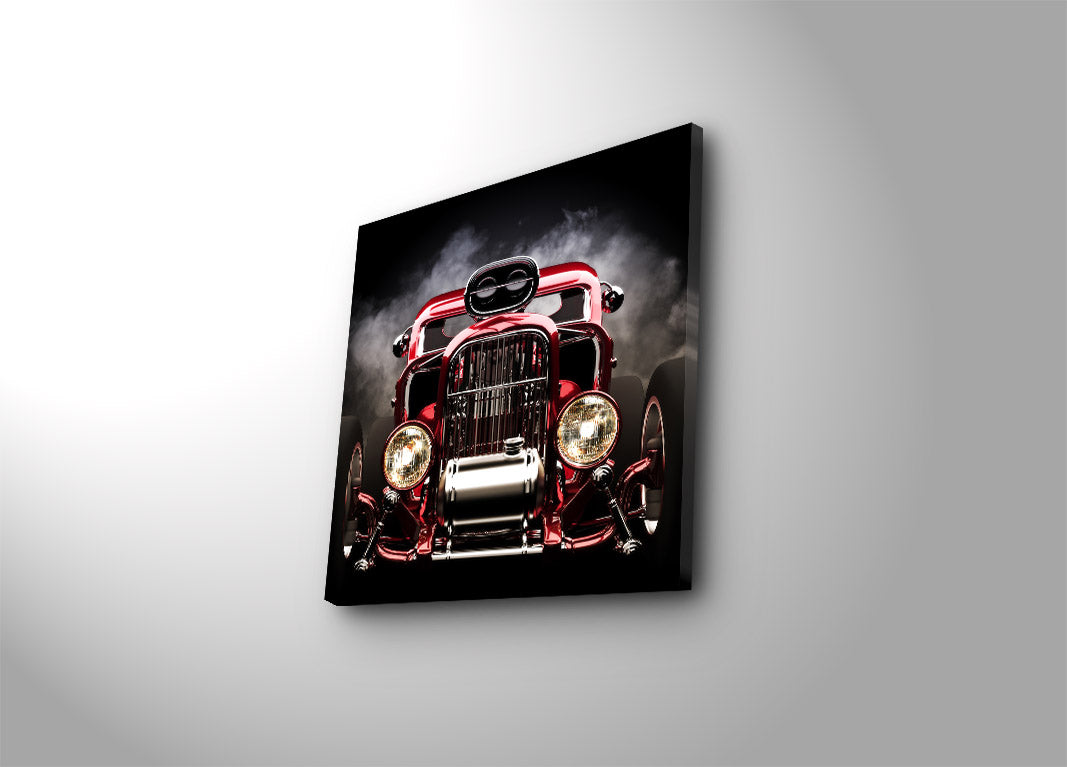 Quadro em Tela Decorativa Multicolor 45x45 cm, Canvas Suede 100% com Moldura de Madeira 3 cm – 4545K-26