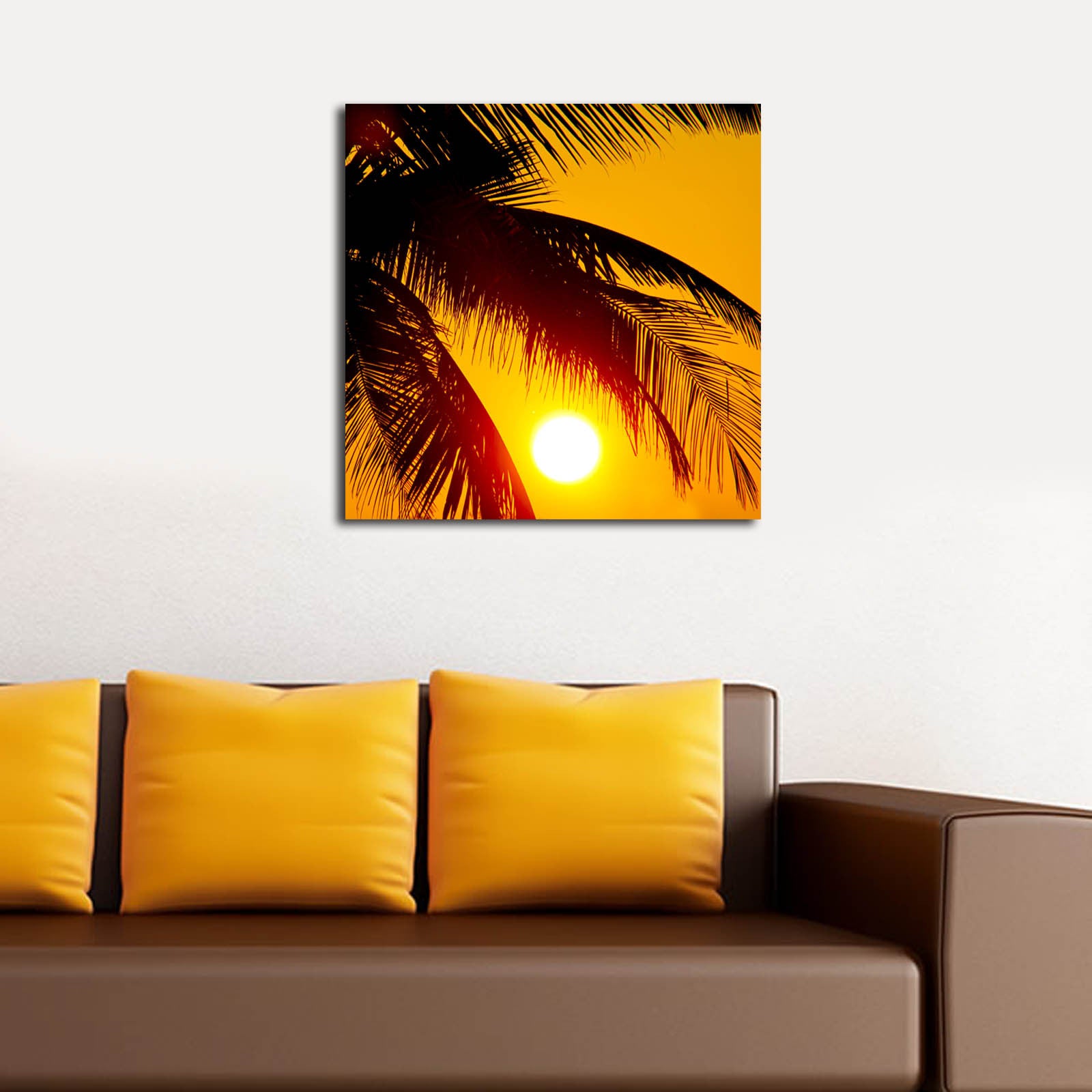 Quadro em Tela Decorativa Multicolor 45x45 cm – Canvas 100% Camurça, Moldura de Madeira 3 cm (4545K-27)