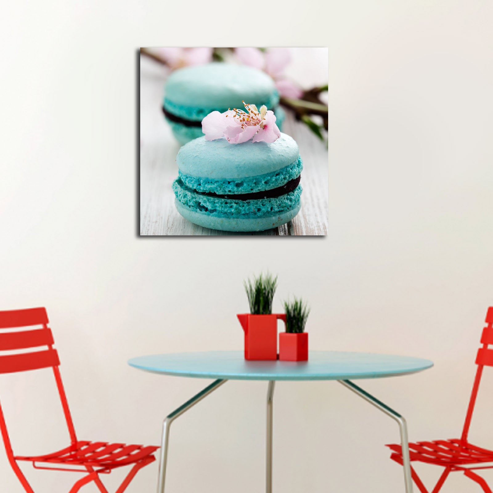 Quadro Decorativo em Tela Multicolor 45x45 cm – Canvas Suede 100% com Moldura de Madeira 3 cm (4545K-32)