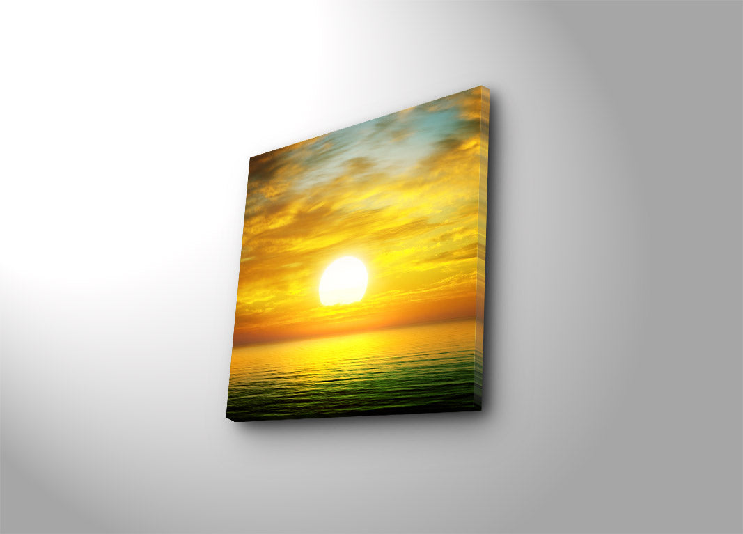 Quadro Decorativo em Tela Suede 100% Multicolor 45x45 cm com Moldura de Madeira 3 cm | 4545K-34