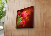 Quadro em Tela Decorativa Multicolor 45 x 45 cm, Camurça 100%, Moldura de Madeira 3 cm – 4545K-38