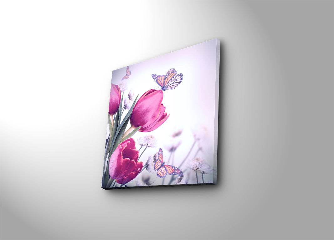 Tela Decorativa Multicolor 45x45 cm — Camurça 100% com Moldura de Madeira (3 cm)