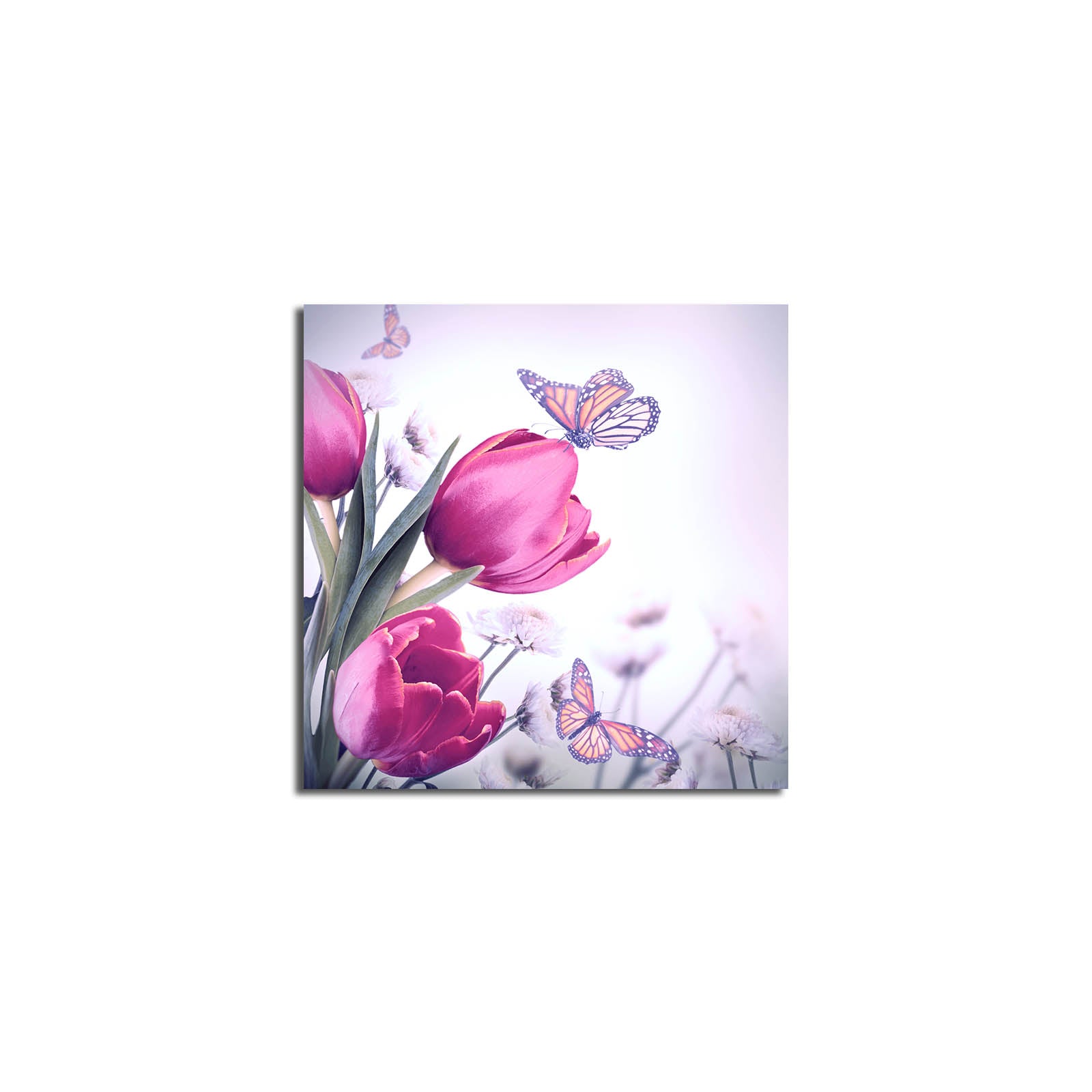 Tela Decorativa Multicolor 45x45 cm — Camurça 100% com Moldura de Madeira (3 cm)