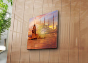 Tela Decorativa em Suede 100% Multicolor 45x45 cm com Moldura de Madeira 3 cm – 4545K-42