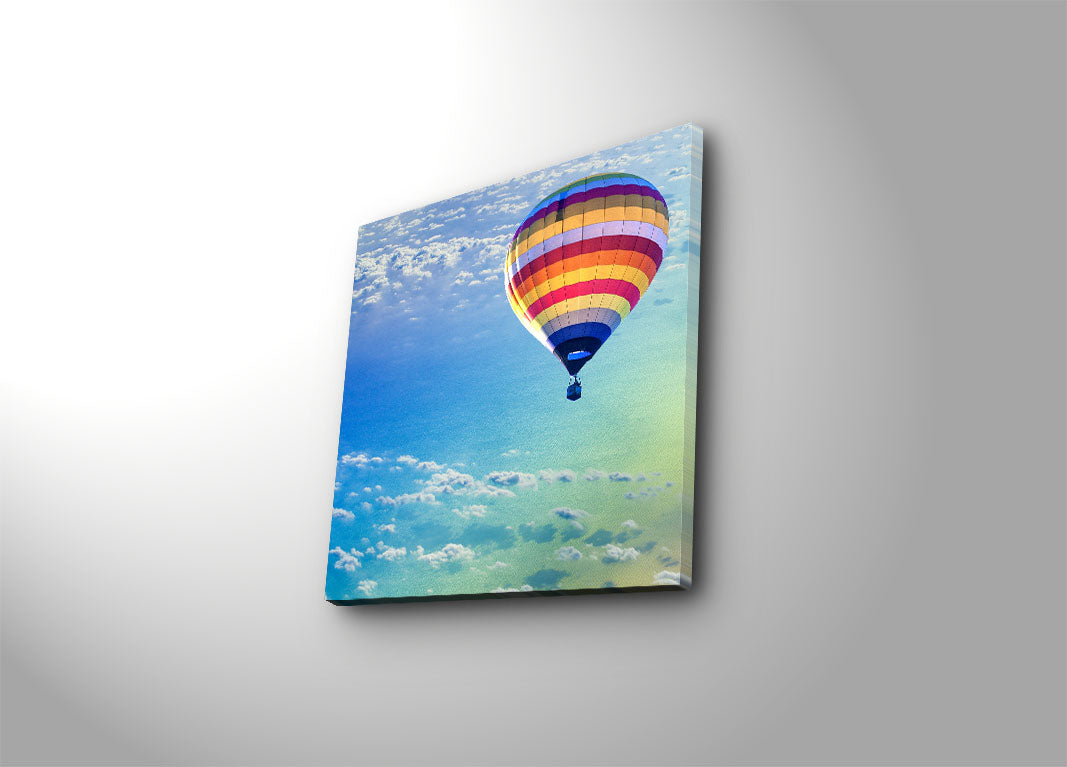 Quadro Decorativo em Tela Suede 100% Multicolor 45 x 45 cm com Moldura de Madeira (3 cm) – 4545K-43