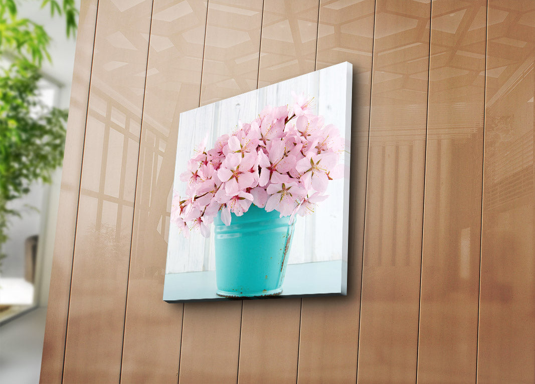 Quadro Decorativo em Tela Suede 100% 45x45 cm Multicolor com Moldura de Madeira 3 cm – 4545K-45