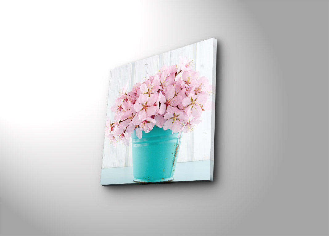 Quadro Decorativo em Tela Suede 100% 45x45 cm Multicolor com Moldura de Madeira 3 cm – 4545K-45