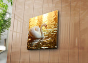 Quadro em Tela Decorativa Multicolor 45x45 cm — Suede 100% com Moldura de Madeira 3 cm (4545K-46)