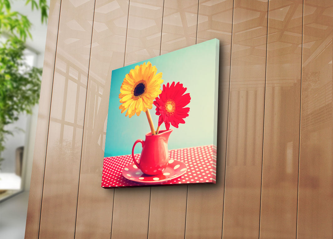 Tela Decorativa Multicolor em Camurça 45x45 cm com Moldura de Madeira 3 cm – 4545K-47