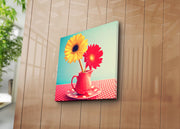 Tela Decorativa Multicolor em Camurça 45x45 cm com Moldura de Madeira 3 cm – 4545K-47