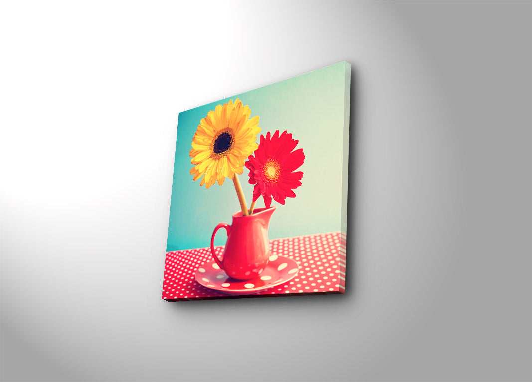 Tela Decorativa Multicolor em Camurça 45x45 cm com Moldura de Madeira 3 cm – 4545K-47