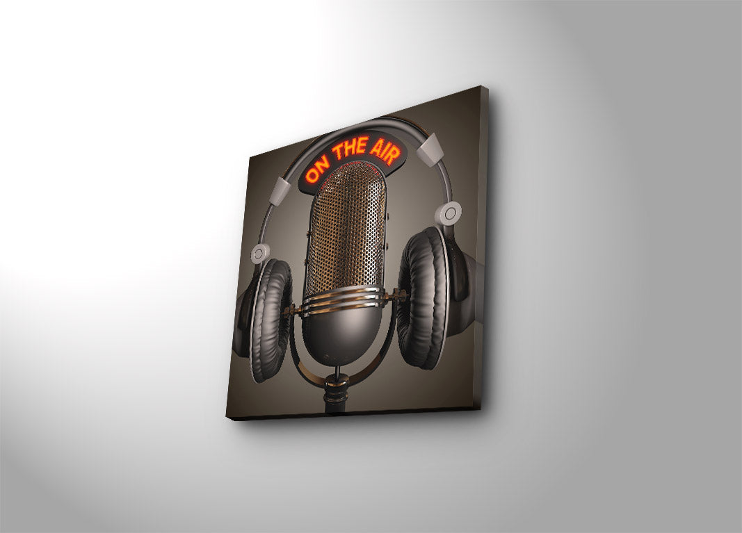 Quadro Decorativo em Tela Multicolor 45x45 cm — Camurça 100% com Moldura de Madeira (3 cm)