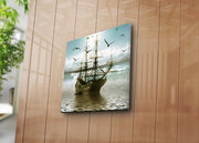 Tela Decorativa Multicolor 45x45 cm em Camurça 100% com Moldura de Madeira 3 cm – 4545K-50 (242BNZ1250)