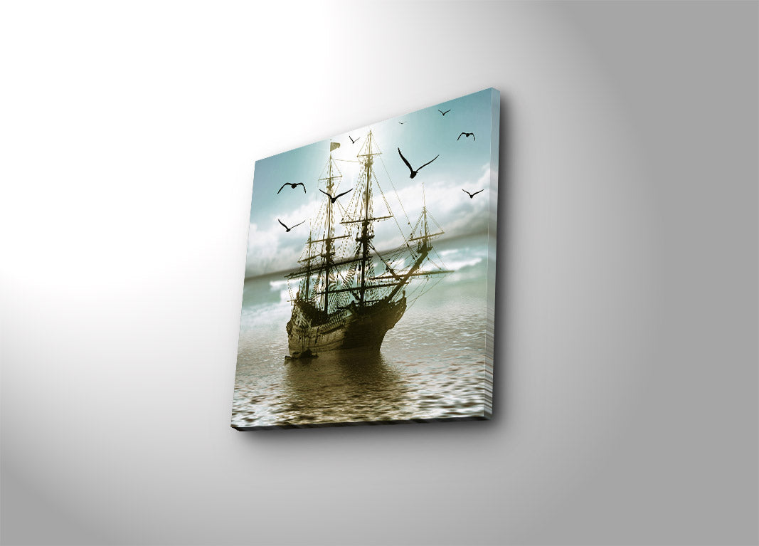 Tela Decorativa Multicolor 45x45 cm em Camurça 100% com Moldura de Madeira 3 cm – 4545K-50 (242BNZ1250)