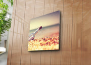 Tela Decorativa Multicolor 45x45 cm | Camurça 100% com Moldura de Madeira 3 cm – 4545K-51