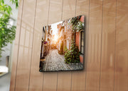 Tela Decorativa em Camurça 100% Multicolor 45 x 45 cm com Moldura de Madeira 3 cm – 4545K-54 (242BNZ1254)