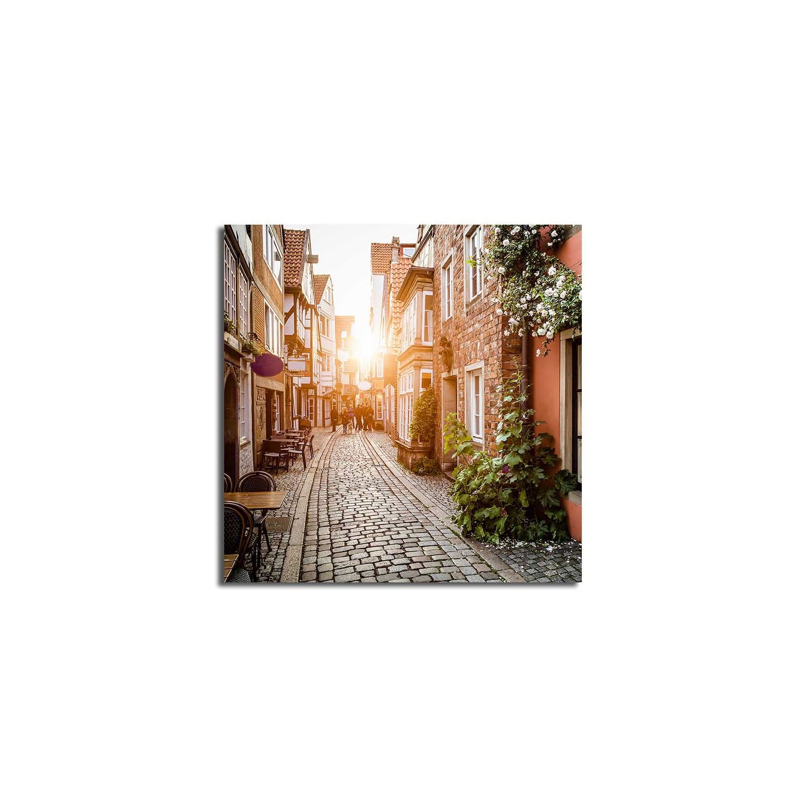 Tela Decorativa em Camurça 100% Multicolor 45 x 45 cm com Moldura de Madeira 3 cm – 4545K-54 (242BNZ1254)