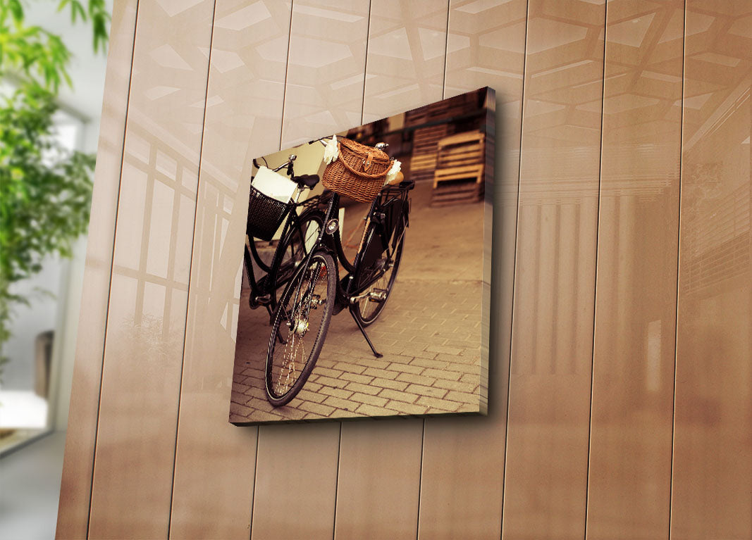 Quadro Decorativo em Tela Suede Multicolor 45x45 cm com Moldura de Madeira 3 cm – 4545K-55