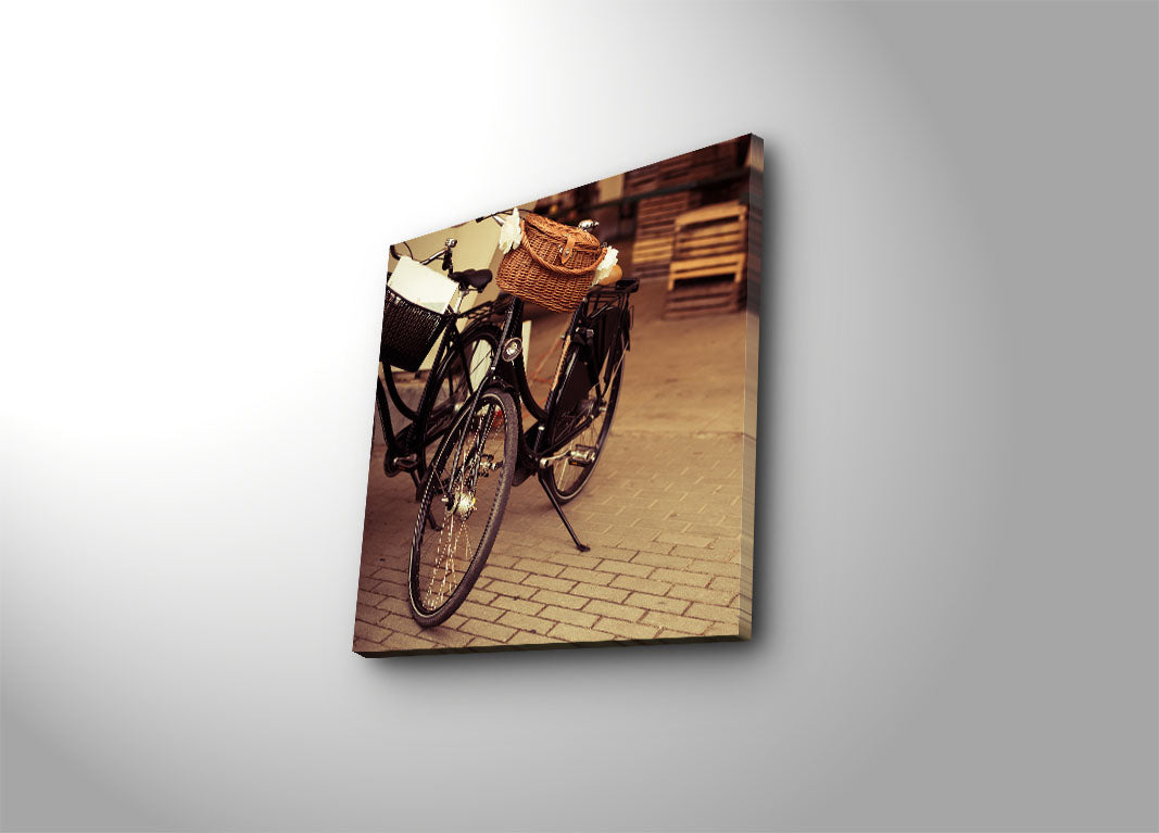 Quadro Decorativo em Tela Suede Multicolor 45x45 cm com Moldura de Madeira 3 cm – 4545K-55