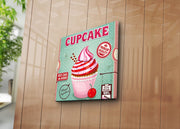 Tela Decorativa Multicolorida 45x45 cm – 100% Camurça com Moldura de Madeira (3 cm)