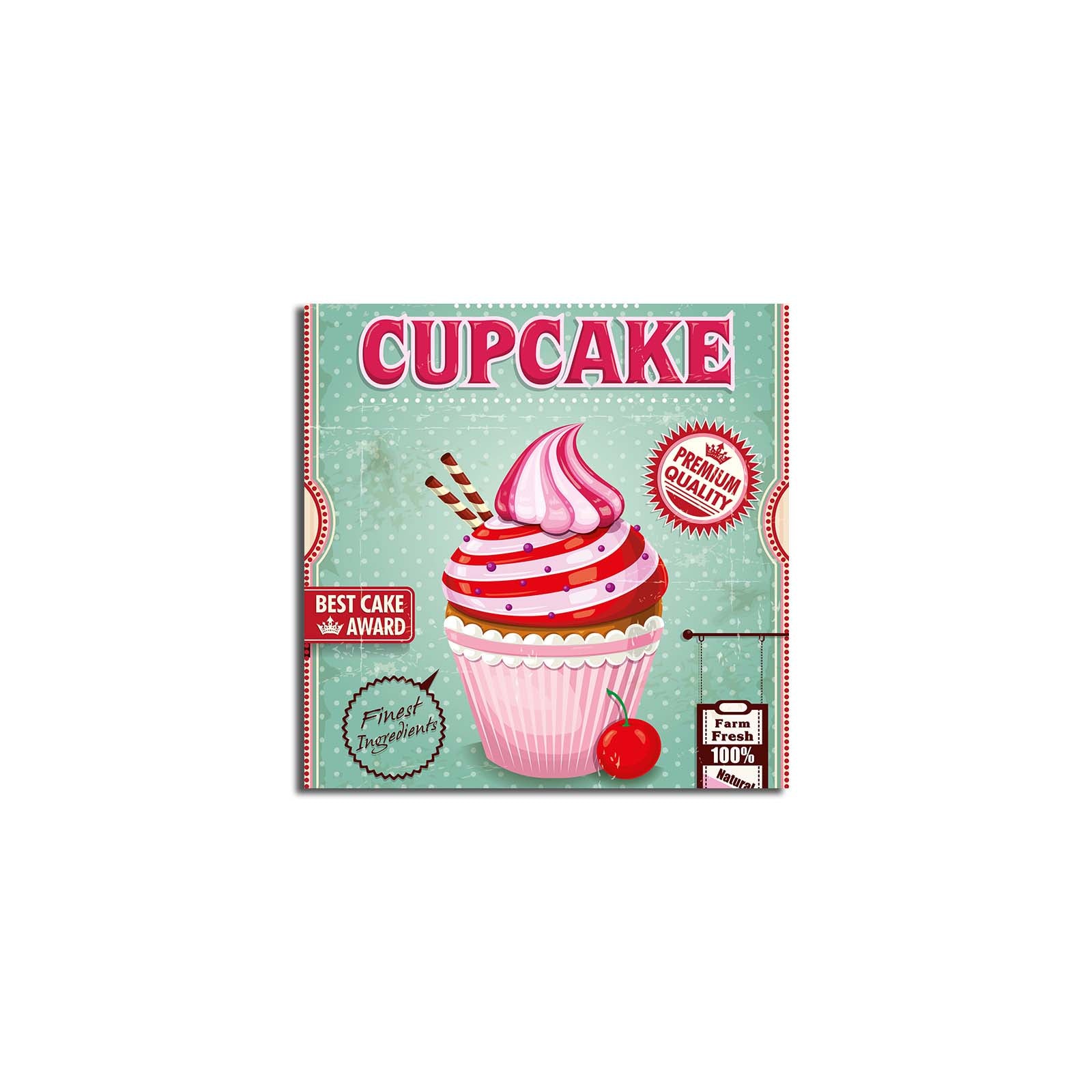 Tela Decorativa Multicolorida 45x45 cm – 100% Camurça com Moldura de Madeira (3 cm)