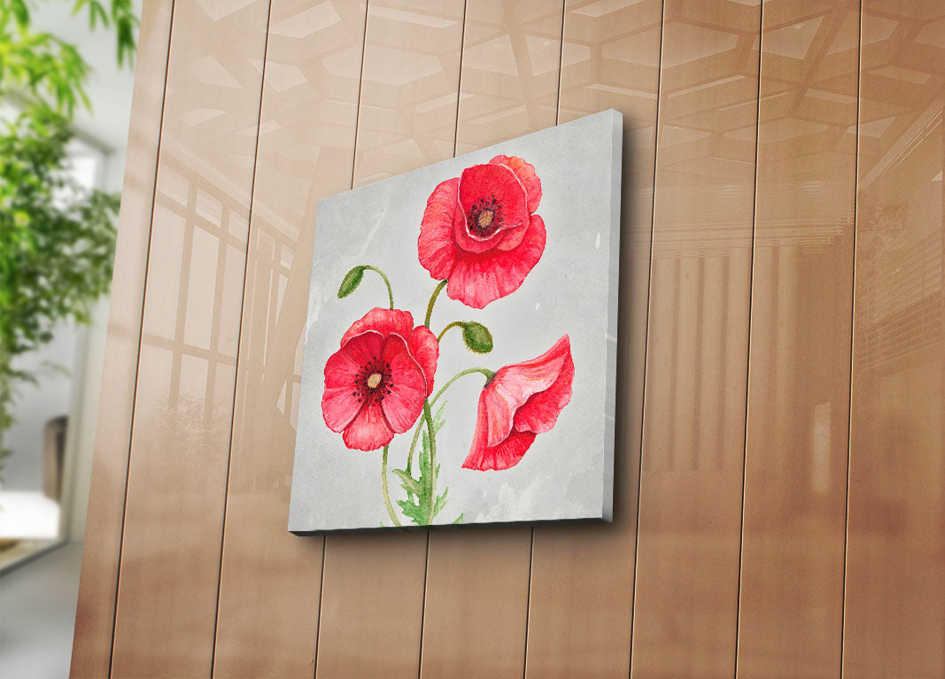 Quadro Decorativo em Tela Suede 100% com Moldura de Madeira 3 cm — Multicolor, 45 x 45 cm (4545K-57)