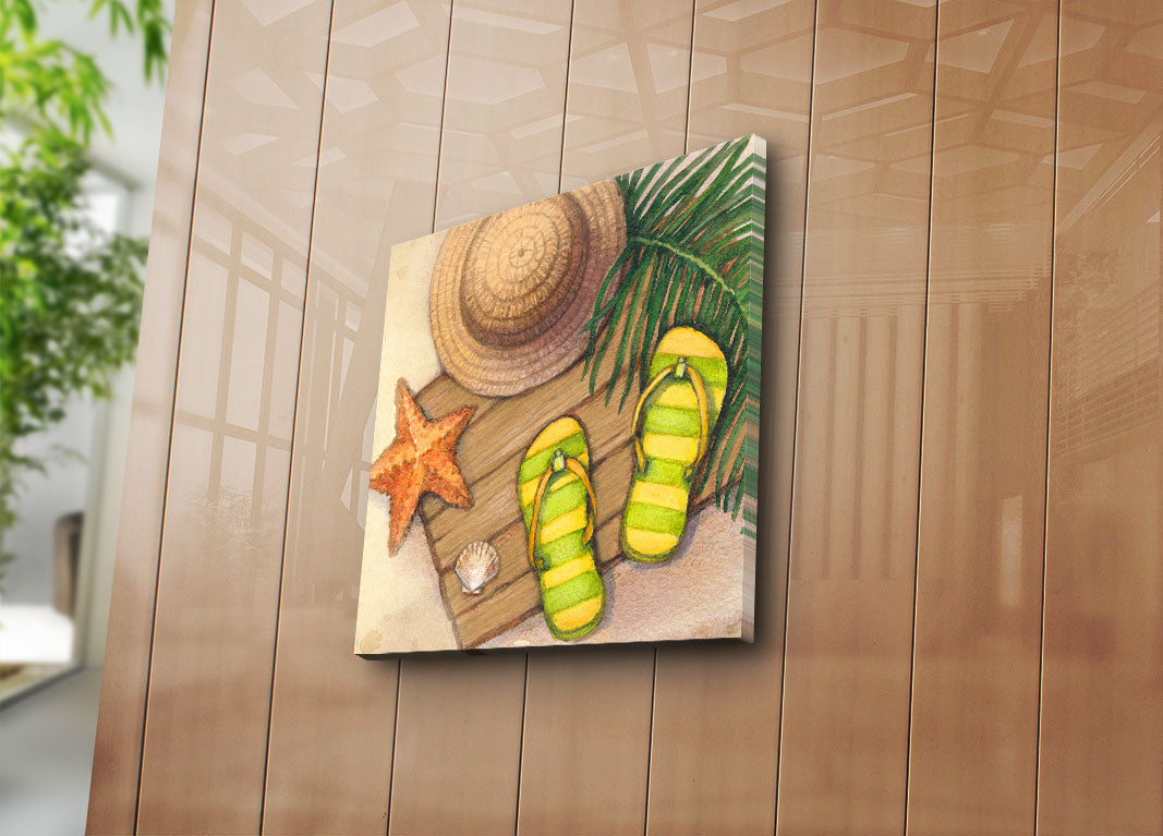 Tela Decorativa Multicolor em Camurça 100% 45x45 cm com Moldura de Madeira 3 cm – 4545K-58