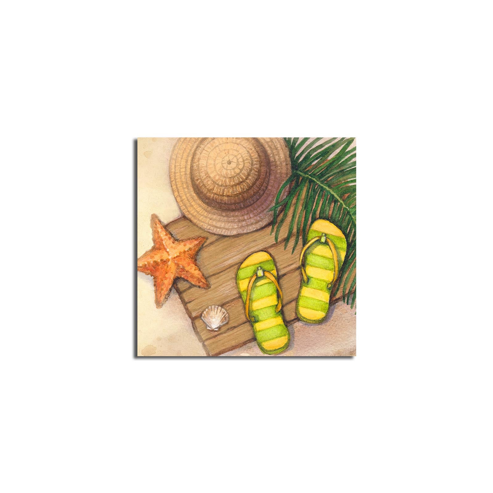 Tela Decorativa Multicolor em Camurça 100% 45x45 cm com Moldura de Madeira 3 cm – 4545K-58